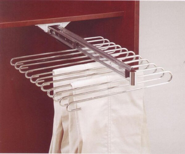 174.008 Hosenhalter Auszug, 9 Bügel, Chrom poliert