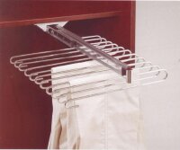 174.008 Hosenhalter Auszug, 9 Bügel, Chrom poliert