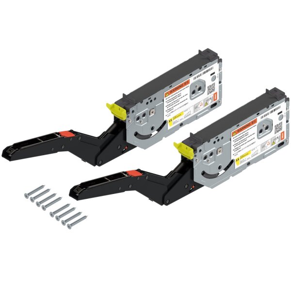 22K2500 ECS AVENTOS HK top Hochklappe, Kraftspeicher, LF=930-2800 (bei 2 Stück), für SERVO-DRIVE geeignet, Schrauben, eclipseschwarz