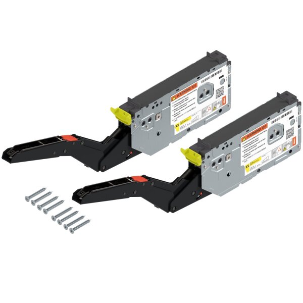 22K2300T ECS AVENTOS HK top Hochklappe, Kraftspeicher, LF=420-1610 (bei 2 Stück), für TIP-ON, zum Schrauben, eclipseschwarz