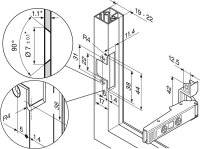 72T550A.TL onyx CLIP top Alurahmenscharnier 120°,...