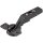78Z5500T onyx CLIP top Zwischenscharnier für AVENTOS Hochfaltklappe 134°, ohne Feder, Topf: Schrauben
