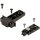 175H5A00 onyx CLIP Montageplatte, gerade, 0 mm, Zink, zum Schrauben, HV: Exzenter, für schmale Alurahmen