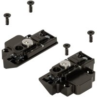 175H5B00 onyx CLIP Montageplatte, gerade, 0 mm, Zink, zum...