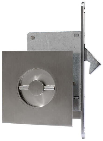I-4250/1 didheya Eckiges Schloß für Schiebetüren Edelstahl matt