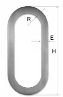 I-3020 didheya SLY ovaler Schiebetürgriff zum Kleben...