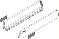 378M2702SA TANDEMBOX antaro Zarge M=83mm, NL=270mm, RAL...
