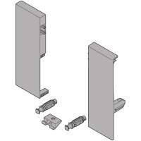 ZIF.74C0 TANDEMBOX antaro Fronthalter, Höhe C, für Innenauszug, links/rechts, seidenweiß oder weißgrau