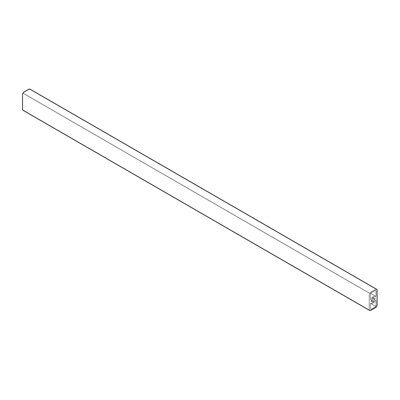 ZRG.1046Z TANDEMBOX antaro Querreling, bis KB=1200mm, zum Ablängen, seidenweiß oder RAL 9006 weißaluminium
