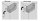 48N0510.02 /03 Set Schrankaufhänger, links/rechts, zum Schrauben, weiß RAL 9001