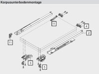 T51.7000.01 TANDEM/MOVENTO Aufsteckhalter, symmetrisch