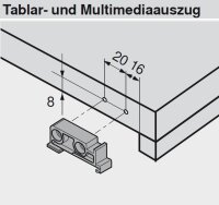 T51.7000.01 TANDEM/MOVENTO Aufsteckhalter, symmetrisch