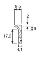 3913 MOBY Druckknopfschloss  Chrom poliert/Edelstahl Finish inkl Gehäuse