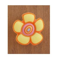 MK.C Möbelknopf Möbelgriff Blume gelb