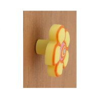 MK.C Möbelknopf Möbelgriff Blume gelb