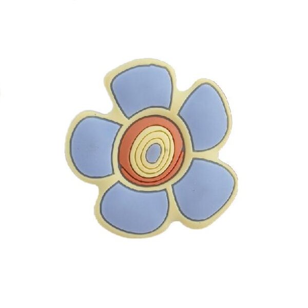 MK.G Möbelknopf Möbelgriff Blume blau