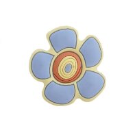 MK.G Möbelknopf Möbelgriff Blume blau