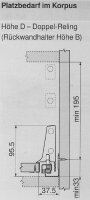 ZRR.5200 TANDEMBOX antaro Flexibler Relinghalter
