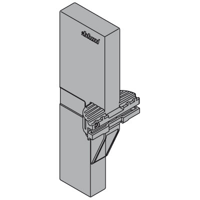 Z40L0002 ORGA-LINE Querteiler-Aufnahme für TANDEMBOX intivo/antaro Frontauszug, seidenweiß