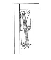 256 Klappenbeschlag Klappenhalter links/rechts