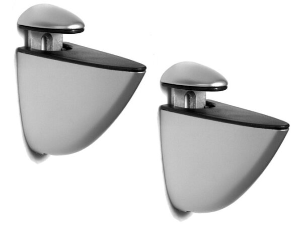 7111.018 Set Tablarbodenhalter ROBO weißaluminium Länge 55mm