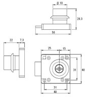 14.01.065-0 Aufschraubschloss re/li gleichschließend inkl. Schließzylinder