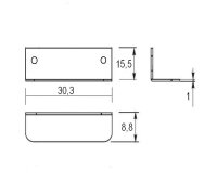 14.01.065-0 Aufschraubschloss re/li gleichschließend inkl. Schließzylinder