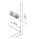 175H3130 CLIP Montageplatte, gerade (20/32 mm), 3 mm, Stahl, Spax-Schrauben, HV: Exzenter