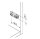 175H4130 CLIP Montageplatte, gerade (20/32 mm), 3 mm, Stahl, vormontierte Systemschrauben, HV: Exzenter