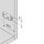 175H5400 CLIP Montageplatte, gerade (22/32 mm), 0 mm, Zink, Spax-Schrauben, HV: Exzenter
