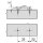 175H5400 CLIP Montageplatte, gerade (22/32 mm), 0 mm, Zink, Spax-Schrauben, HV: Exzenter