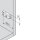 177H5130 CLIP Montageplatte, gerade (20/32 mm), 3 mm, Zink, Einpressen, HV: Exzenter