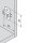 173L6100 CLIP Montageplatte, 0 mm, Stahl, Spax-Schrauben, HV: Langloch