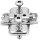 174E6100.01 CLIP Montageplatte, 0 mm, Stahl, EXPANDO, HV: Langloch