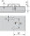173L8100 CLIP Montageplatte, 0 mm, Stahl, vormontierte Systemschrauben, HV: Langloch