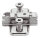 173L8130 CLIP Montageplatte, 3 mm, Stahl, vormontierte Systemschrauben, HV: Langloch