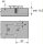 175L8100 CLIP Montageplatte, 0 mm, Zink, vormontierte Systemschrauben, HV: Langloch