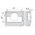 91M2580 MODUL Standardscharnier 100°, Eckanschlag, Topf: Einpressen
