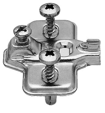 194E6130.ED MODUL Montageplatte, kreuz, 3 mm, Stahl, EXPANDO, HV: Langloch