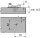 194E6130.ED MODUL Montageplatte, kreuz, 3 mm, Stahl, EXPANDO, HV: Langloch
