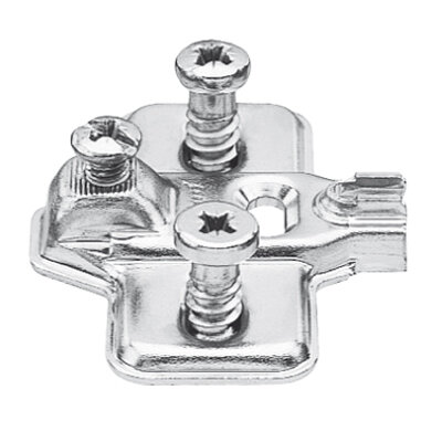 193L8100 MODUL Montageplatte, kreuz, 0 mm, Stahl, vormontierte Systemschrauben, HV: Langloch