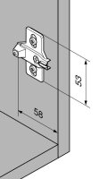 193L8100 MODUL Montageplatte, kreuz, 0 mm, Stahl,...