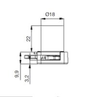 102303 Rollladenschloss mit Doppelhaken, horizontal