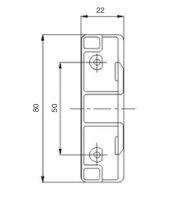 102037 Gegenstück für Rollladenschloss mit...