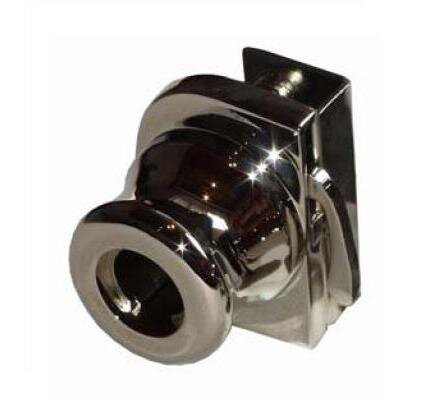 1271.200 Glastürschloss links vernickelt poliert