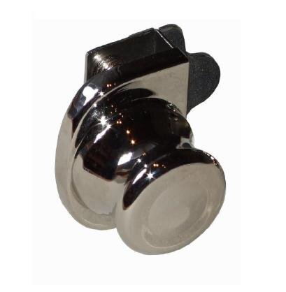 100511 Gegenstück zu Glastürschloss rechts, für Doppeltüren, vernickelt poliert