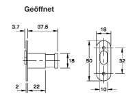 102170 Druck-Drehzylinder Gehäuse, rechts oder links