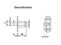 102170 Druck-Drehzylinder Gehäuse, rechts oder links
