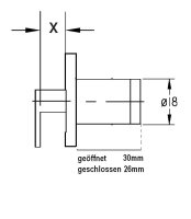 102723 Einlass-Klappenschlossgehäuse für...