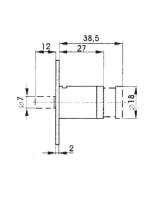 101862 Druckzylinder-Gehäuse, vernickelt
